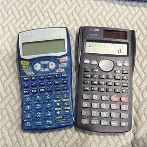 Sharp and Casio Scientific Calculators
